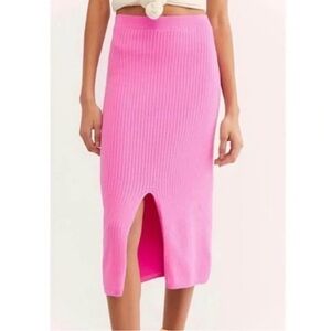Free People Knit Midi Skirt